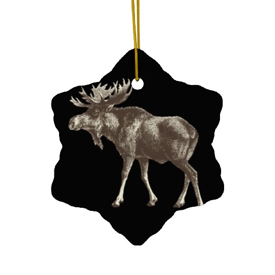moose Ceramic Ornaments