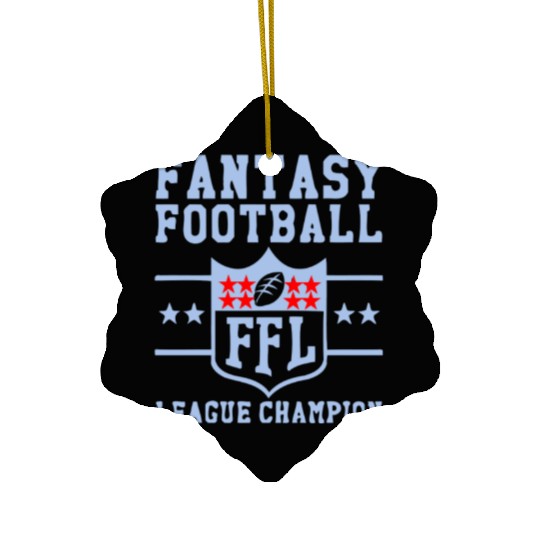 Fantasy Football Trophy League Championship FFL Ceramic Ornaments