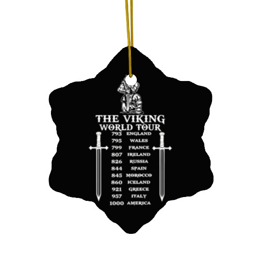 Viking - VIKINGS - THE VIKING WORLD TOUR Ceramic Ornaments