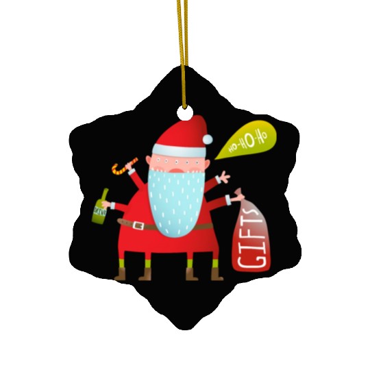 Santa Claus Ceramic Ornaments