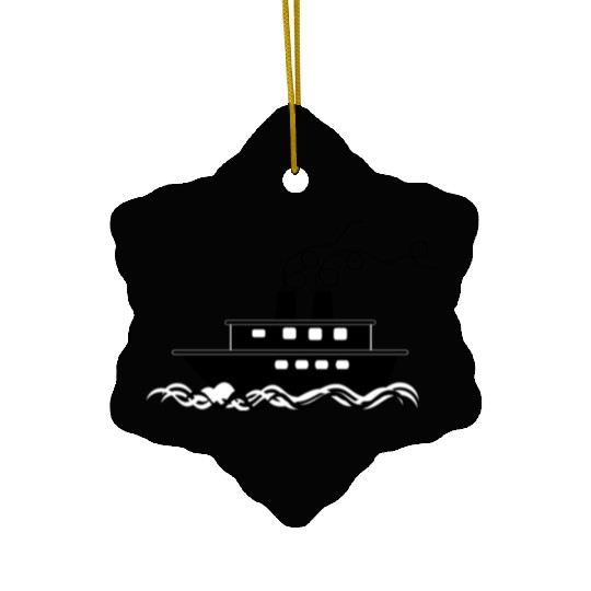 ship boat canoe sailboat submarine yacht anchor136 Ceramic Ornaments