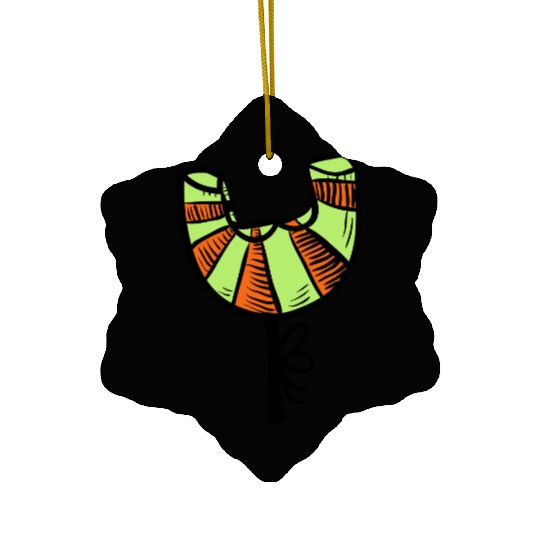 Croissant "Y" Ceramic Ornaments