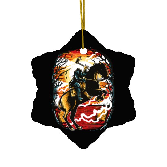 Headless Horseman Ceramic Ornaments