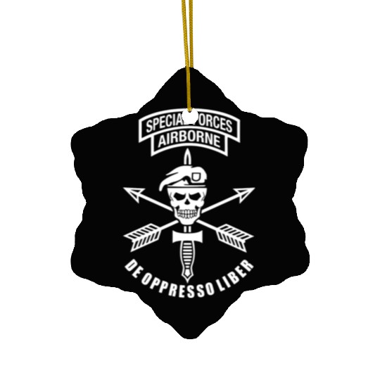 US Army Special Forces Airborne Ceramic Ornaments