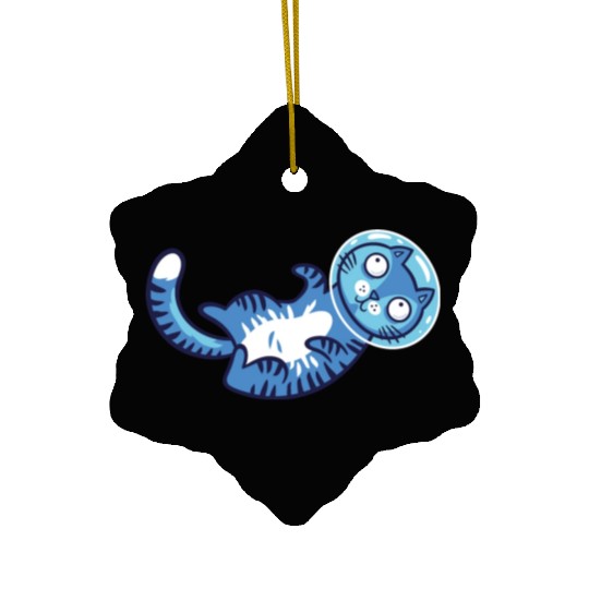Space cat Ceramic Ornaments