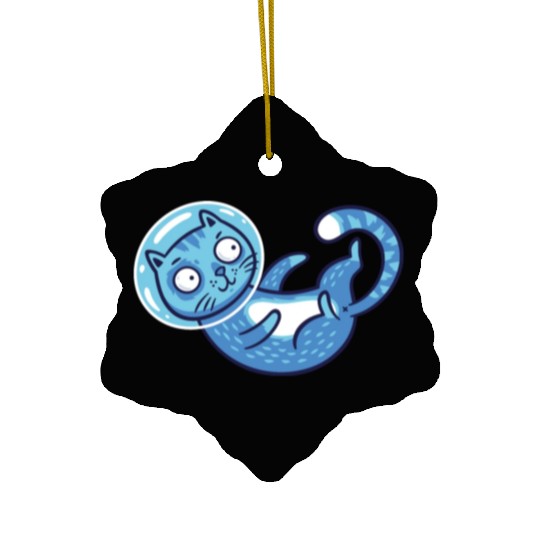 Space cat Ceramic Ornaments