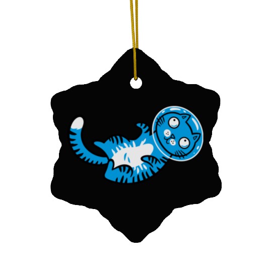 Space cat Ceramic Ornaments