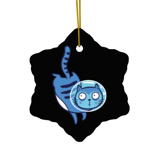 Space cat Ceramic Ornaments