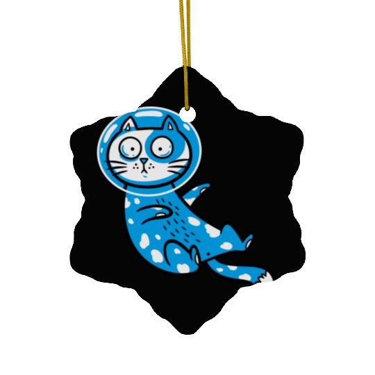 Space cat Ceramic Ornaments