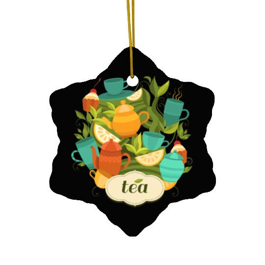 Tea Ceramic Ornaments