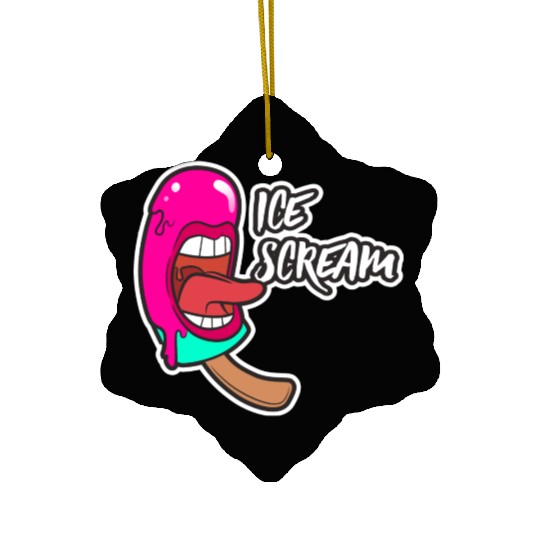 ice scream Ceramic Ornaments