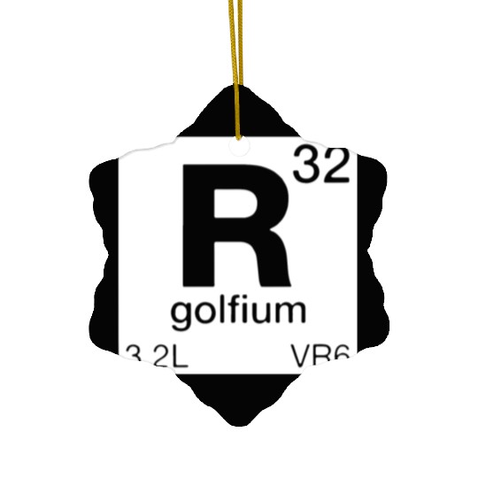 R32 Periodic Table Mk4 Mk5 GTI Golf Ceramic Ornaments