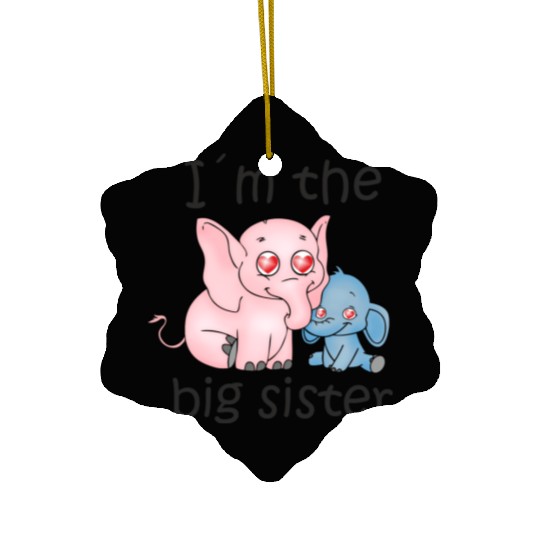 I'm the Big Sister B Ceramic Ornaments