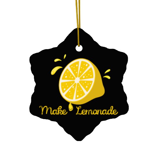 Make Lemonade From Life Lemons Ceramic Ornaments