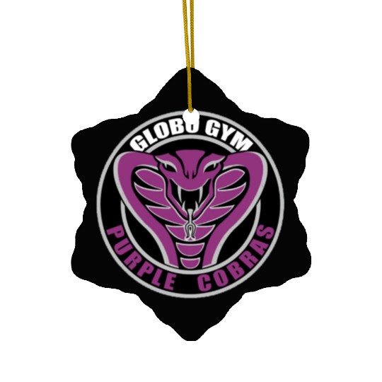 Globo Gym Purple Cobras Ceramic Ornaments