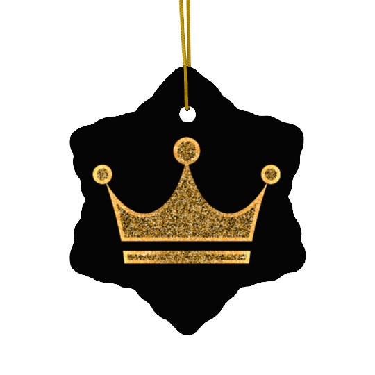Vip golden crown monarch king vector image rap art Ceramic Ornaments