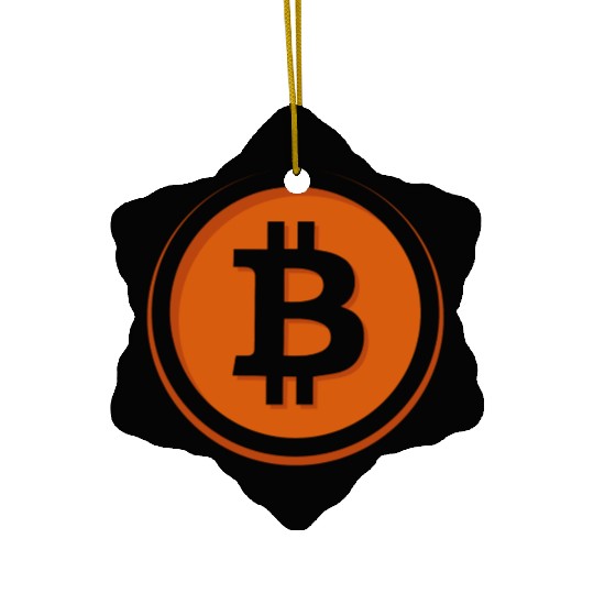 Bitcoin Ceramic Ornaments