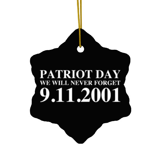 Patriot Day 9/11 Ceramic Ornaments