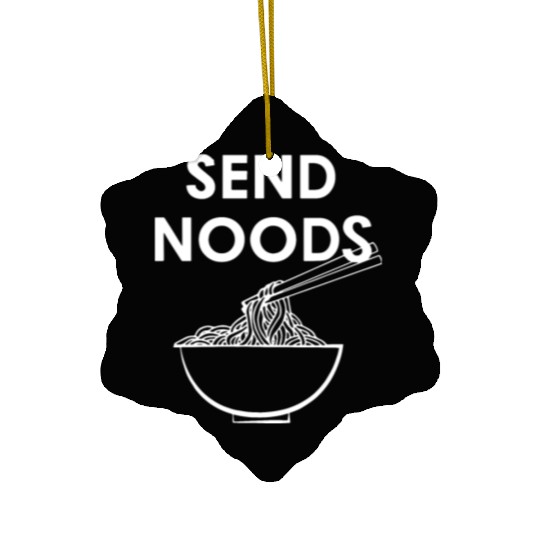 send noods chef Ceramic Ornaments
