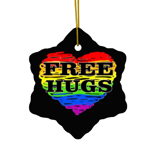 Free Hugs Ceramic Ornaments