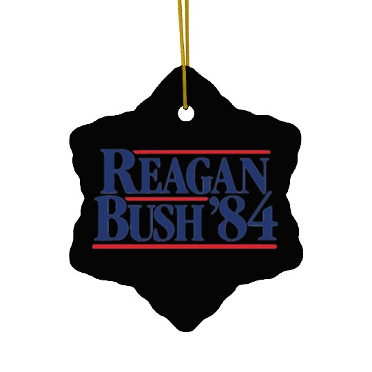 Reagan Bush '84 Ceramic Ornaments