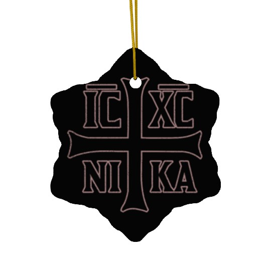 Orthodox Christogram IC XC NIKA Gift Ceramic Ornaments