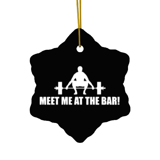 GYM training weightlifting Ceramic Ornaments