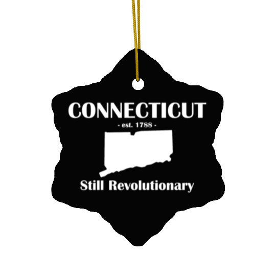 connecticut est 1788 Still Revolutionary Ceramic Ornaments