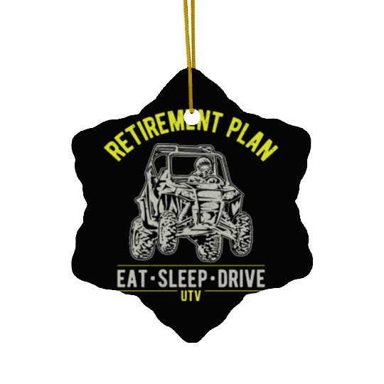 UTV SxS Retirement Plan Ceramic Ornaments