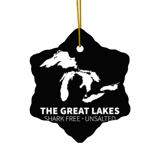 Great Lakes Shark Free Unsalted Ceramic Ornaments