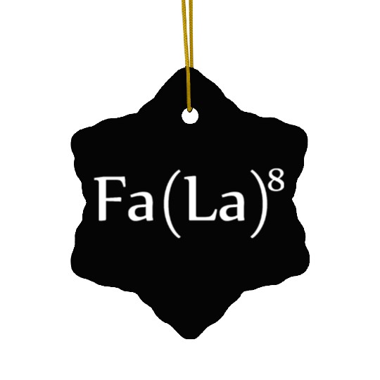Fa La La Formula Ceramic Ornaments Christmas Funny Holiday Par