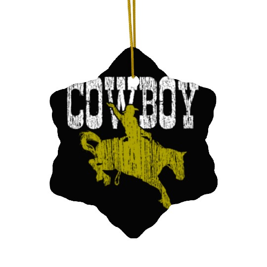 Cowboy Ceramic Ornaments