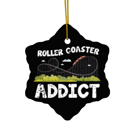 Roller Coaster Addiction Ceramic Ornaments