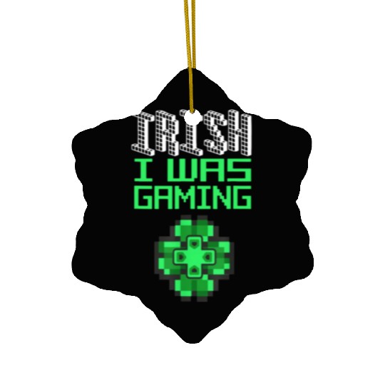 Video Game Gaming St Patricks Day Gamer Ceramic Ornaments