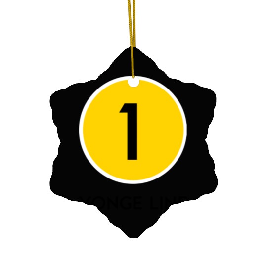 Yonge Street Subway Line Ceramic Ornaments