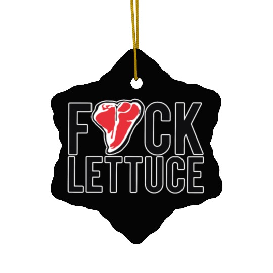 Fuck Lettuce Ceramic Ornaments Meat Lover Steak Ceramic Ornaments Gift Te