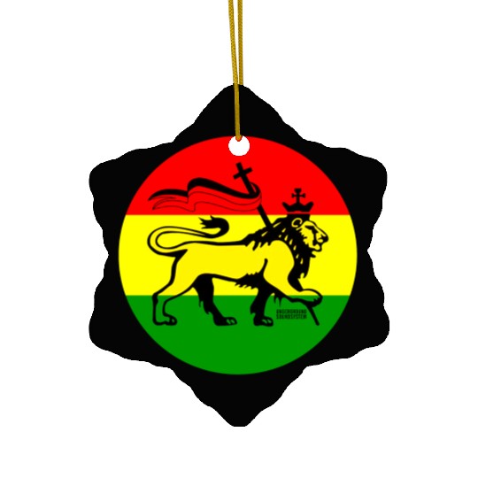 RASTA CONQUERIN LION Ceramic Ornaments