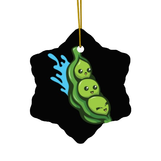 Peas Surfing Ceramic Ornaments