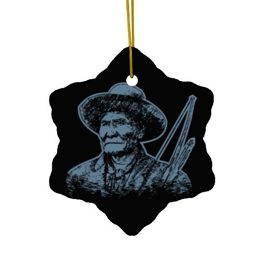 Geronimo Apache Native American Indian Warrior Ceramic Ornaments