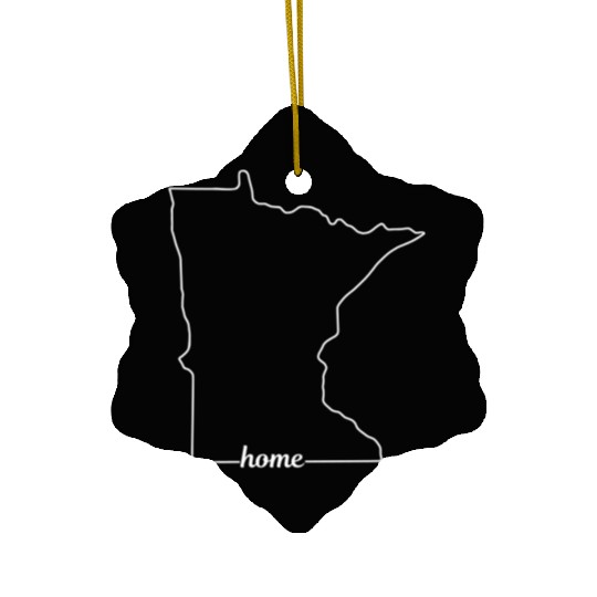 Minnesota State USA Pride Home Ceramic Ornaments
