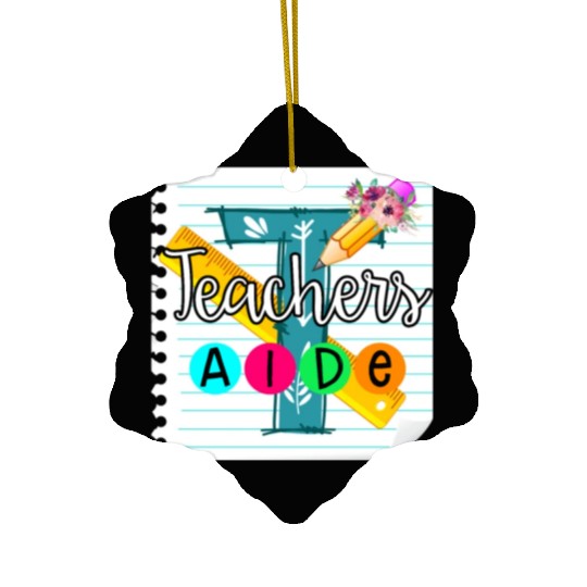 Teacher's Aide Ceramic Ornaments Teacher Assistant Gift