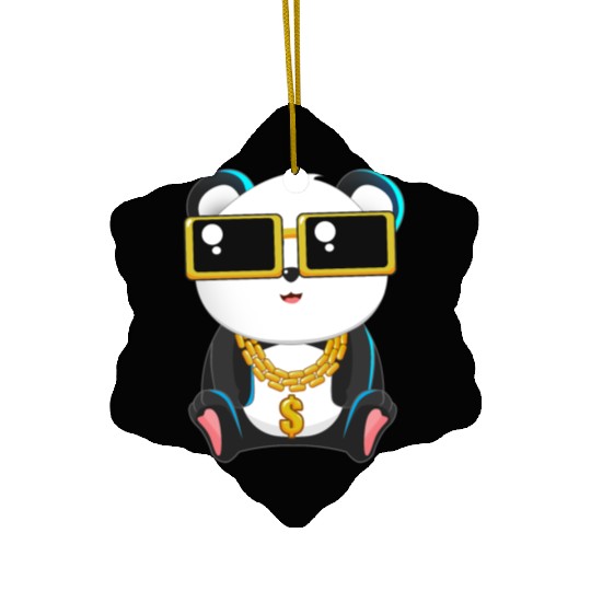 Panda Bear Gangster Chibi Anime Gangsta Lover Ceramic Ornaments