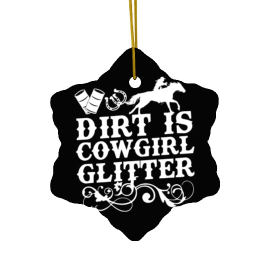 Barrel Race Horse Racer Gift I Barrel Racing Show Ceramic Ornaments