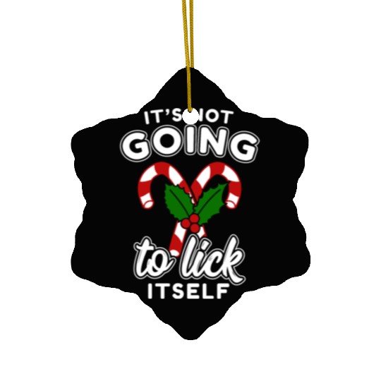 Christmas Naughty Humor Adult Humor Xmas Candy Ceramic Ornaments