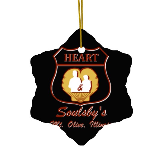 Heart and Soulsby Route 66 Ceramic Ornaments