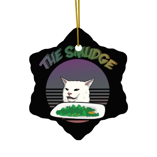 Smudge The Cat Meme Ceramic Ornaments