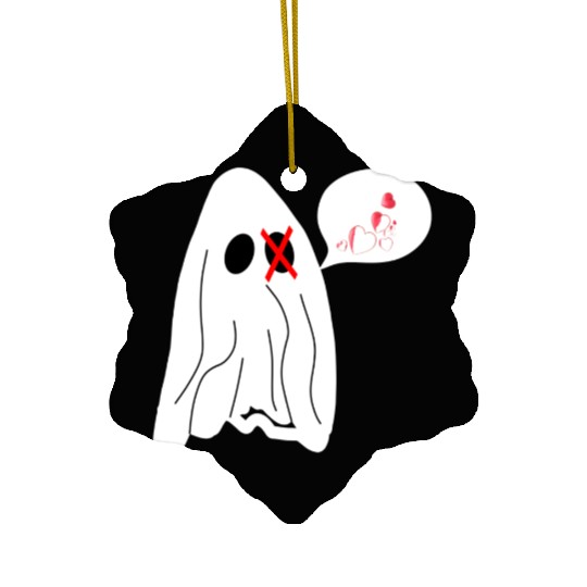 Ghost love Ceramic Ornaments