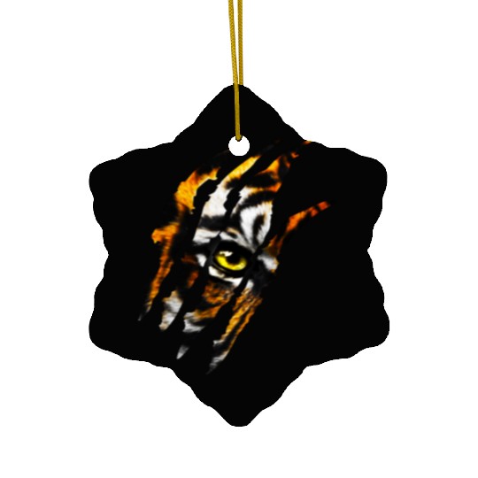 eye of the tiger claw Ceramic Ornaments
