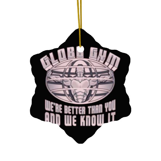 globo gym costume Ceramic Ornaments