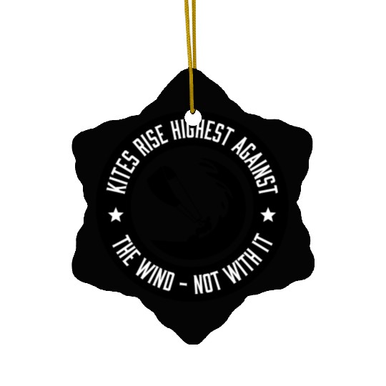 Kiting. Kite surfing. Surfing. Wind. Waves. Ceramic Ornaments